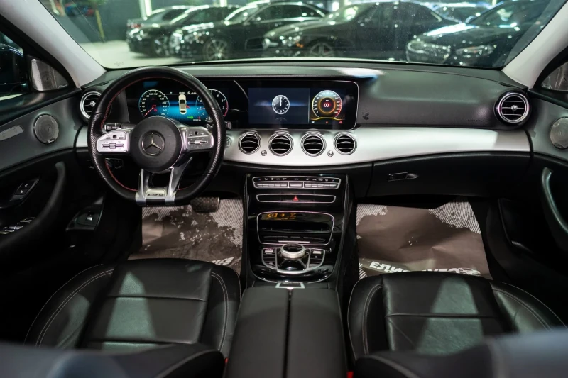 Mercedes-Benz E 220 D FULL AMG LINE FACELIFT BURMEISTER ЛИЗИНГ 100%, снимка 13 - Автомобили и джипове - 53092104