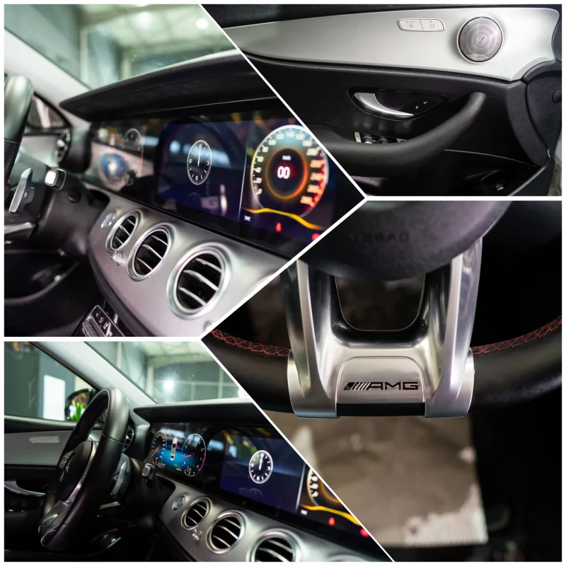 Mercedes-Benz E 220 D FULL AMG LINE FACELIFT BURMEISTER ЛИЗИНГ 100%, снимка 16 - Автомобили и джипове - 53092104
