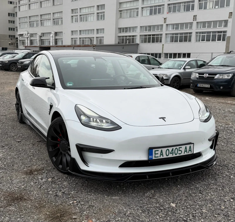 Tesla Model 3 Performance CARBON, GLOSS BLACK BODY KIT