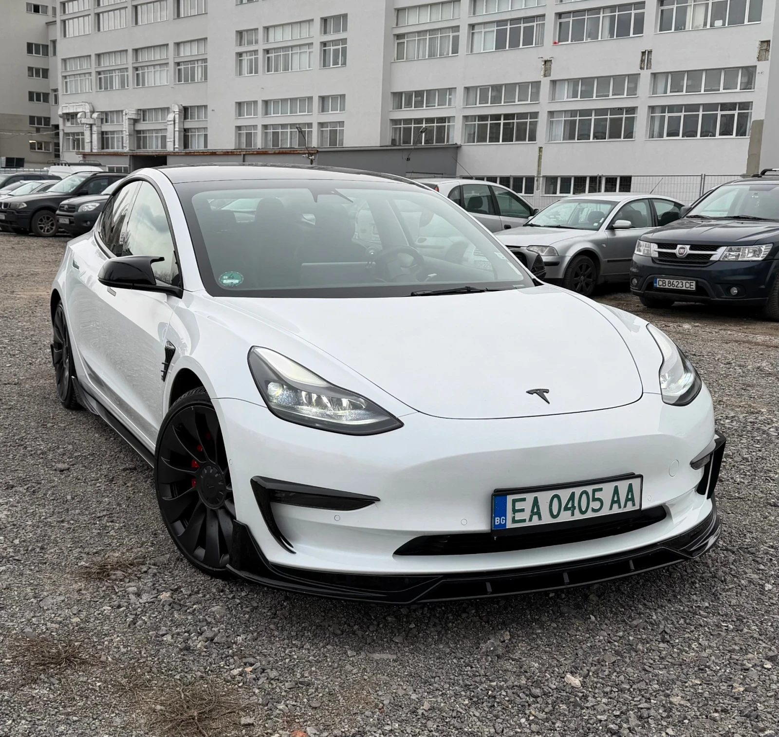 Tesla Model 3 Performance CARBON, GLOSS BLACK BODY KIT