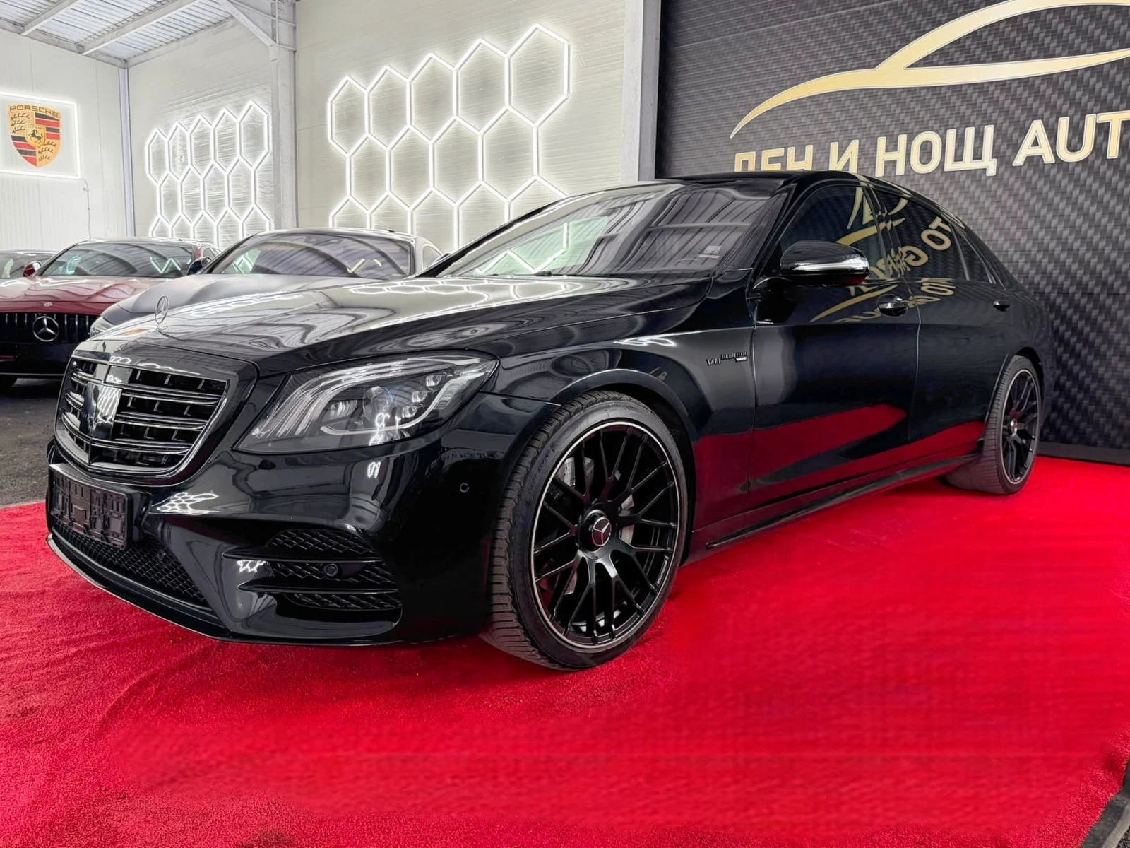 Mercedes-Benz S 350 Mercedes S350d LONG S63 AMG OPTIC BLACK | 3xTV | P, снимка 5 - Автомобили и джипове - 55413294