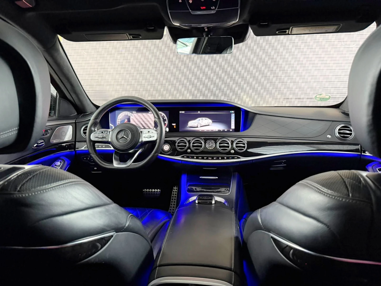 Mercedes-Benz S 350 Mercedes S350d LONG S63 AMG OPTIC BLACK | 3xTV | P, снимка 14 - Автомобили и джипове - 55413294