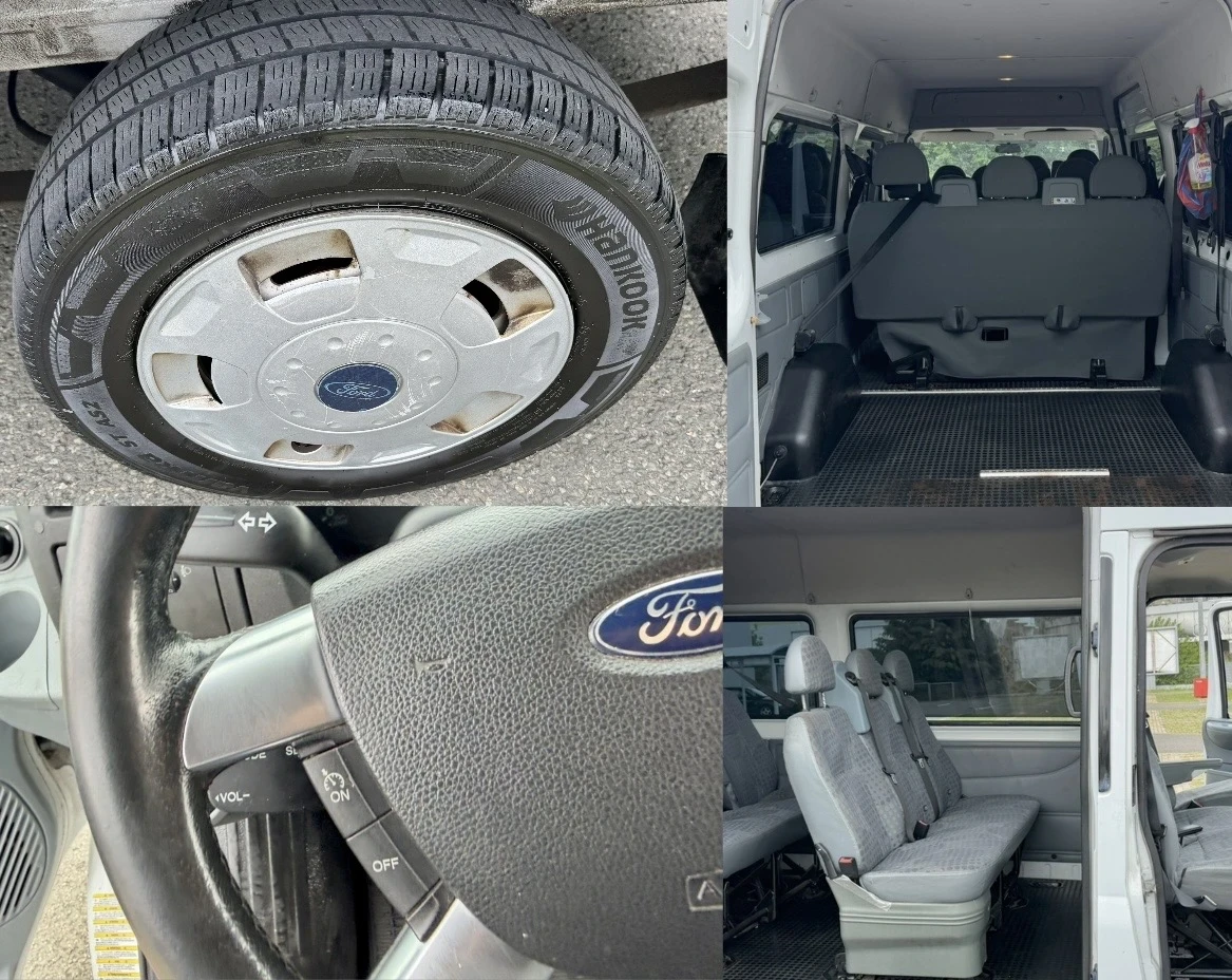 Ford Transit 2.2 TDCl 8+ 1 2014г ТОП, снимка 15 - Бусове и автобуси - 54672920