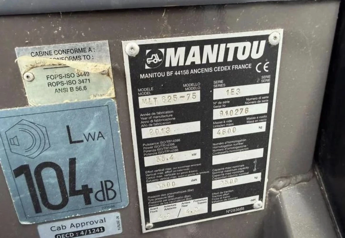 Телескопичен товарач Manitou MLT 625-75 - изображение 10
