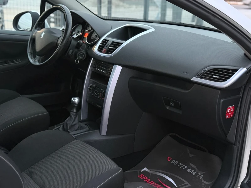 Peugeot 207 CC* 2009г* CABRIO* 1.6VTI* 104.000КМ* НОВА* , снимка 8 - Автомобили и джипове - 52357101