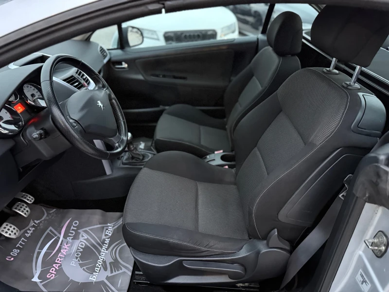Peugeot 207 CC* 2009г* CABRIO* 1.6VTI* 104.000КМ* НОВА* , снимка 9 - Автомобили и джипове - 52357101
