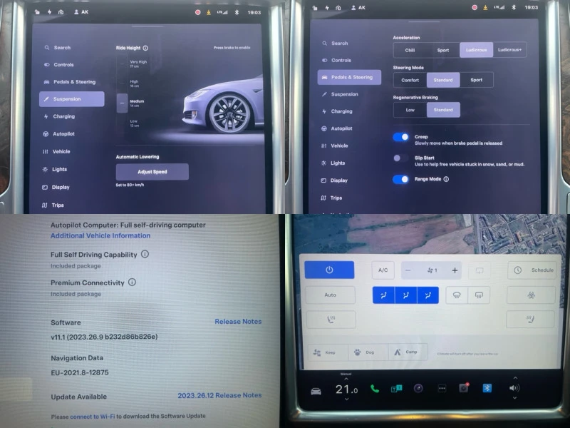 Tesla Model S P100D Ludicrous+ 772ps перфектна, снимка 13 - Автомобили и джипове - 47607014