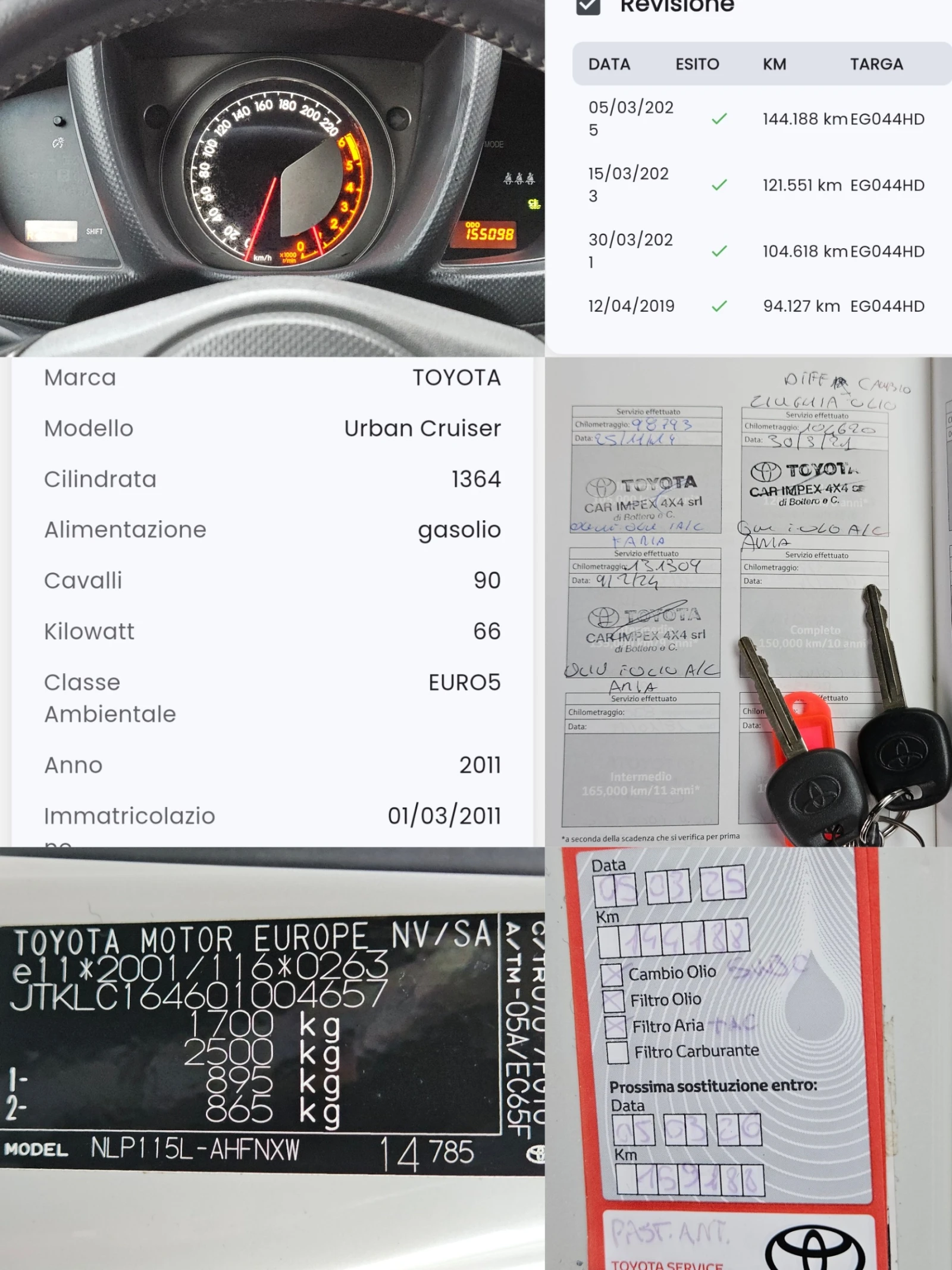 Toyota Urban Cruiser 1.4D4D/155000/90../6/44/EURO 5/ | Mobile.bg   12