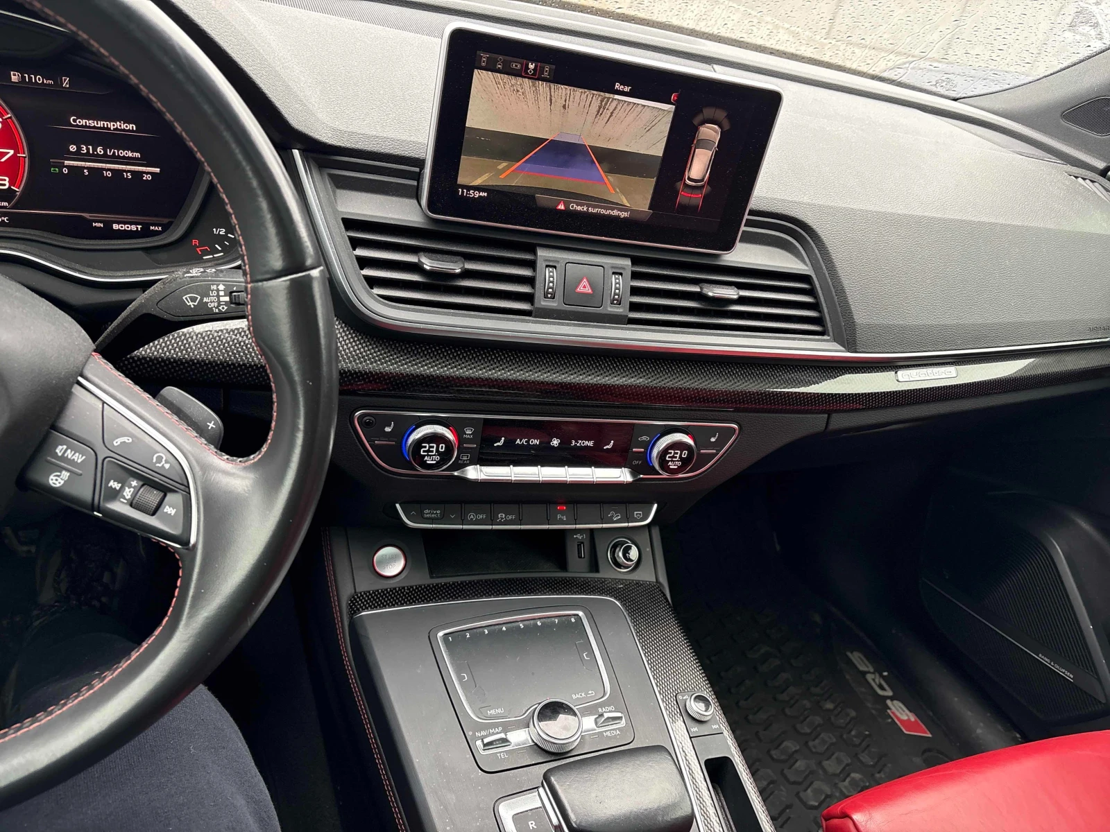 Audi SQ5 MATRIX* BANG* OLUFSEN* 360КАМЕРА* ПОДГРЕВ* , снимка 7 - Автомобили и джипове - 53829102