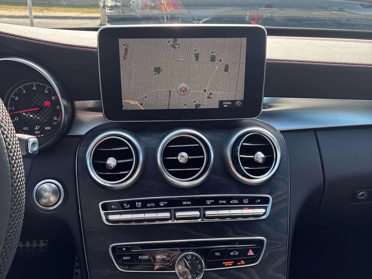 Mercedes-Benz C 450 AMG ПОДГРЕВИ * ШИБИДАХ* KEYLESS * BURMESTER, снимка 9 - Автомобили и джипове - 54230491