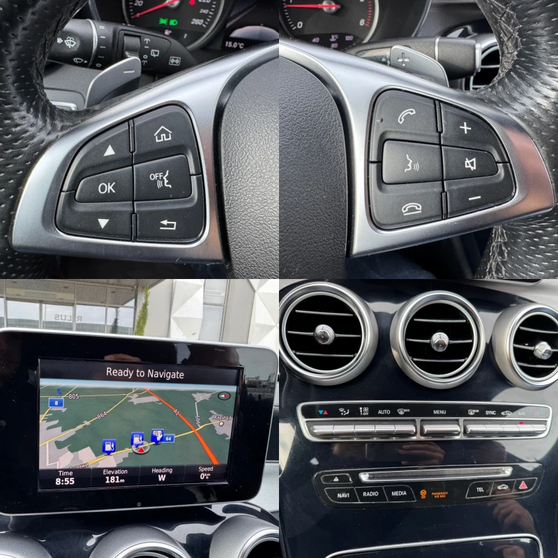 Mercedes-Benz C 220 AMG-ПОДГРЕВ-BURMASTER-NAVIGATION-ПАРКТРОНИК-, снимка 13 - Автомобили и джипове - 52291032