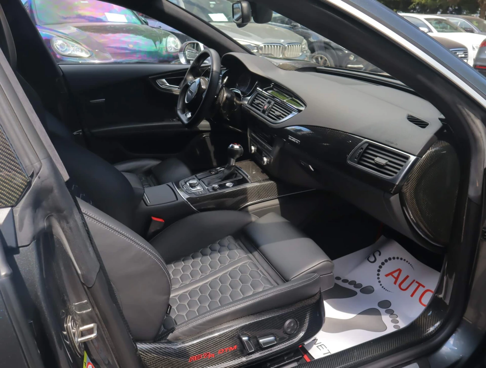 Audi Rs7 4.0TFSI/MTM/Carbon/Керамика/HuD/Exclusive/Bose, снимка 10 - Автомобили и джипове - 55055216