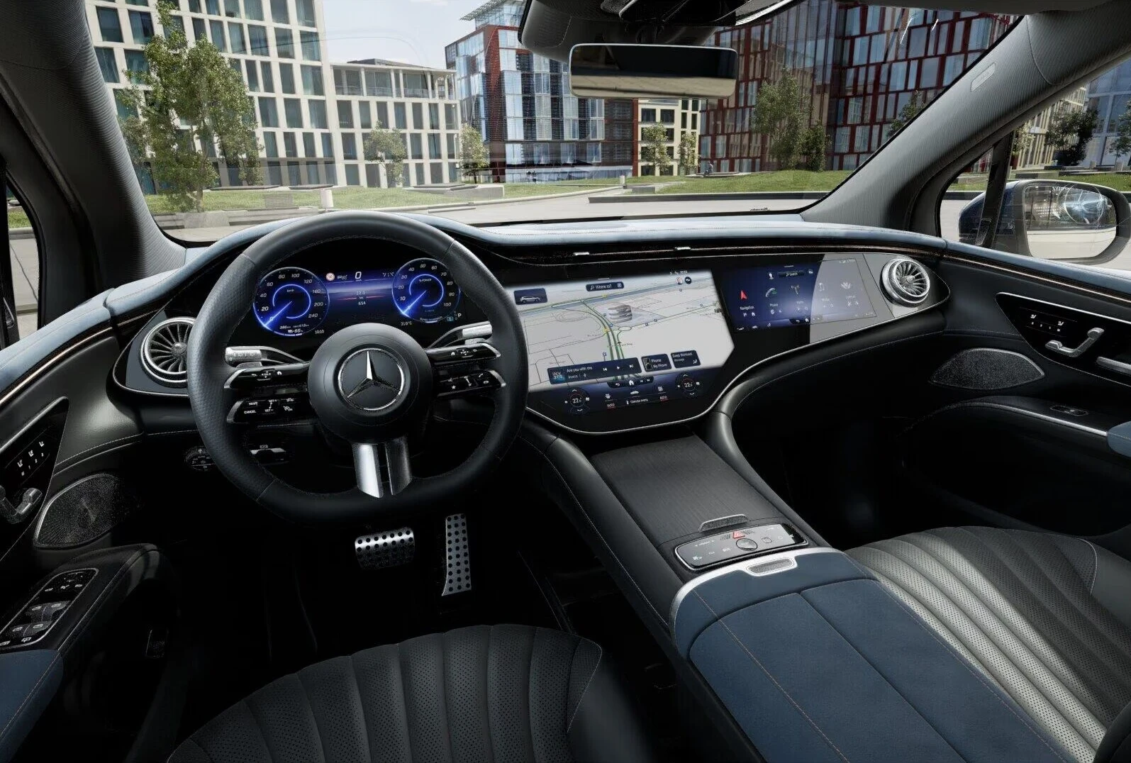Mercedes-Benz EQS 450 SUV AMG 4M AIR Pano HyperScreen BURM SitzKlima
