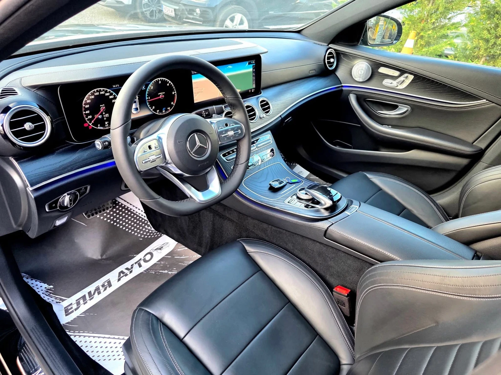 Mercedes-Benz E 220 D FULL AMG LINE  BURMEISTER  100% | Mobile.bg   14