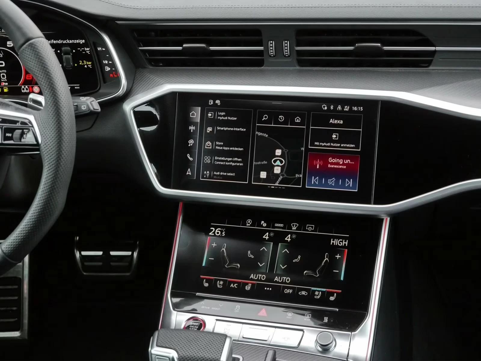 Audi Rs6 PERFORMANCE / B&O / HUD / 360 / DYNAMIC / MATRIX, снимка 12 - Автомобили и джипове - 55122931