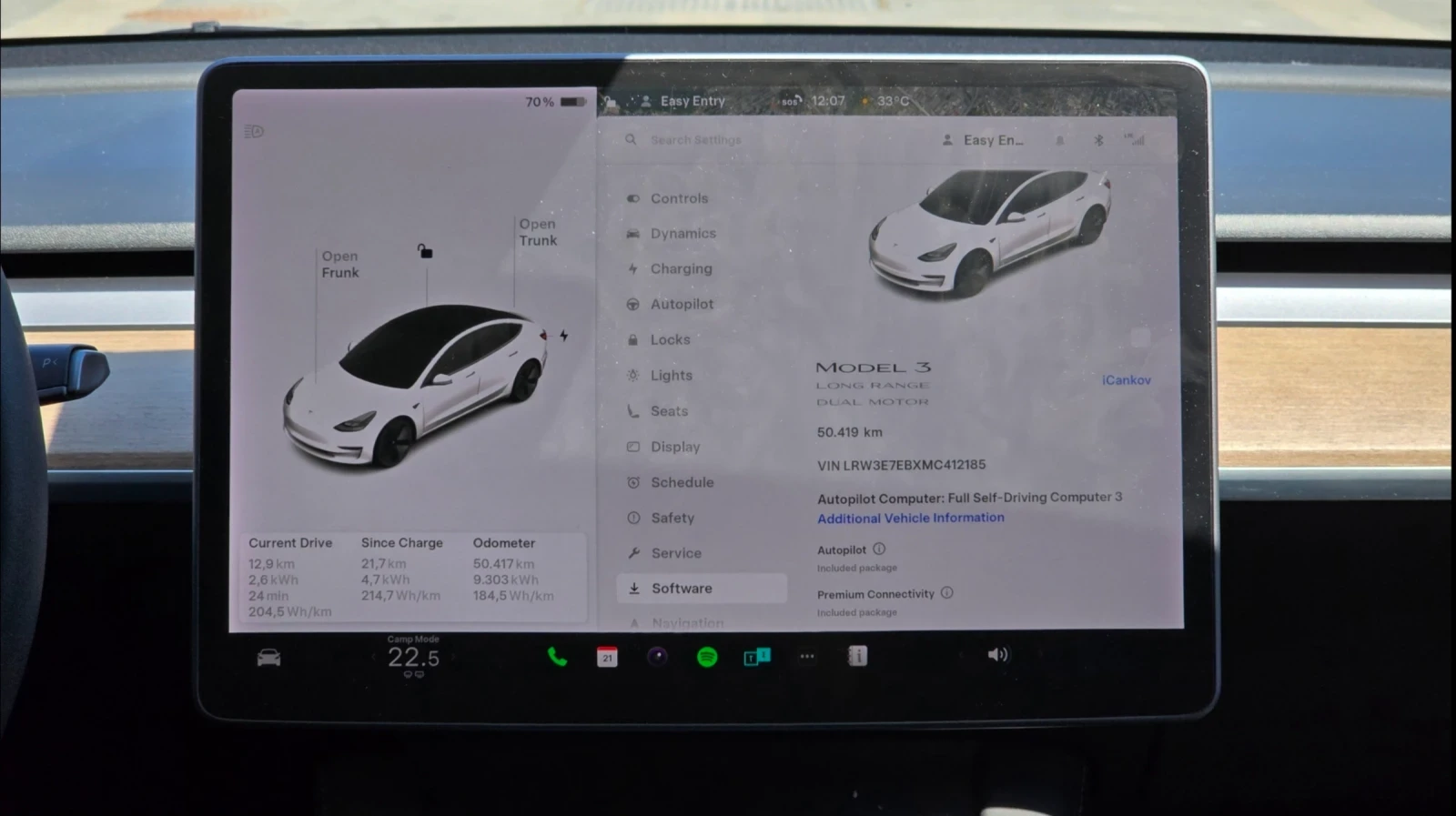 Tesla Model 3 LR Dual Motor ПЪЛНА ГАРАНЦИЯ  - изображение 9