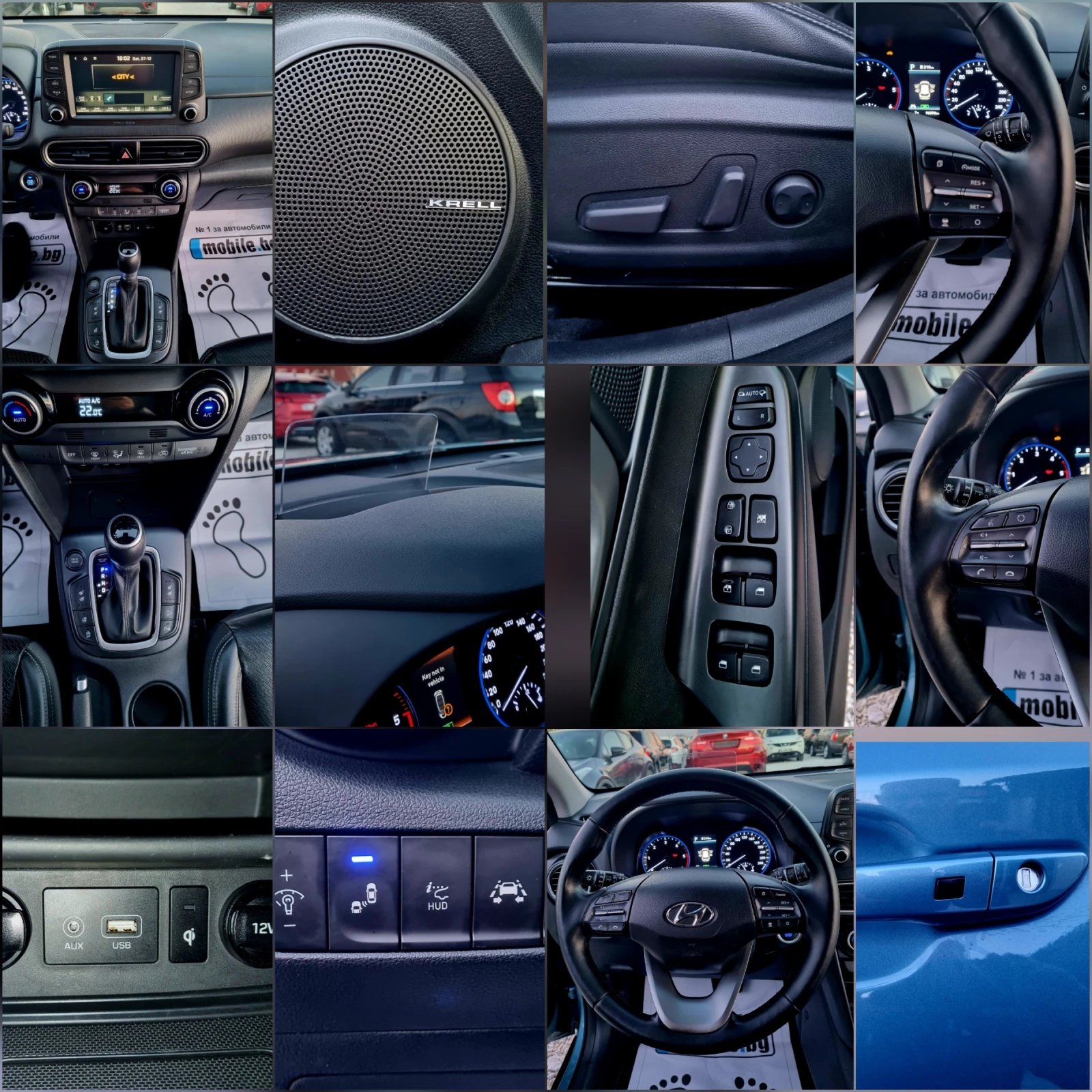 Hyundai Kona 1.6CRDI 136��.Evro 6b Full! | Mobile.bg � ����������� 13