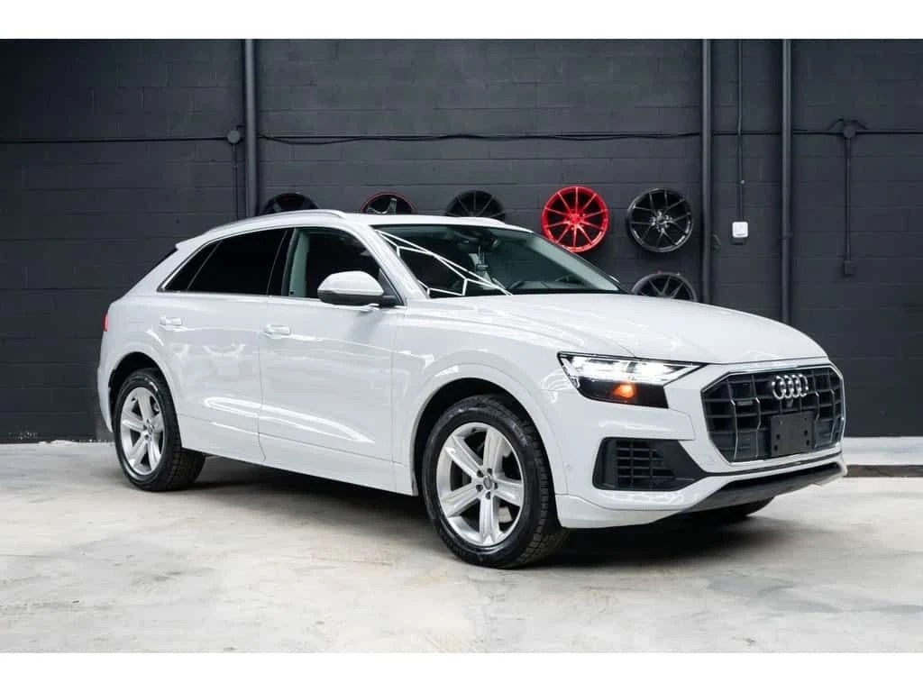 Audi Q8 * Progressiv Quattro | WHITE ON BROWN | LUXURY SUV, снимка 8 - Автомобили и джипове - 54044370