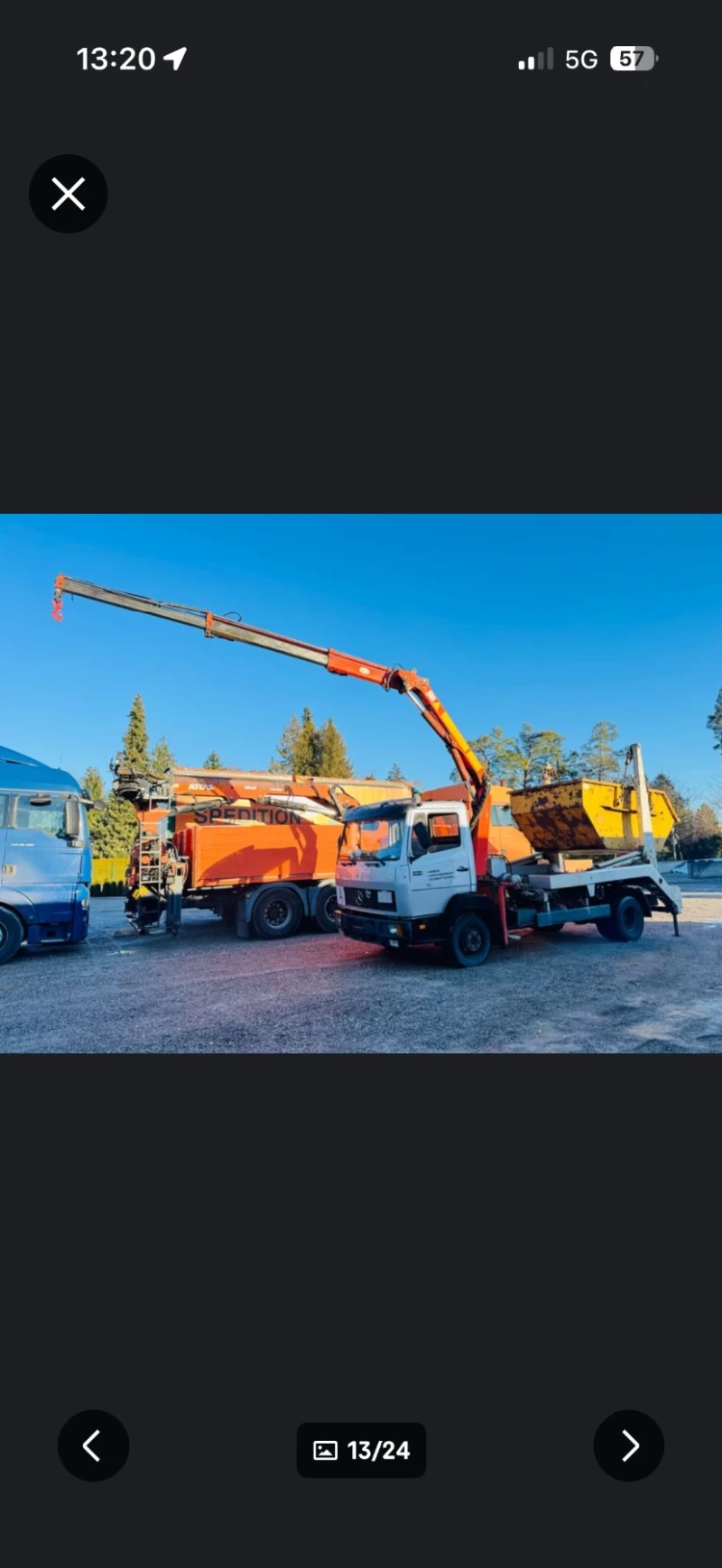 Mercedes-Benz 914 Мултилиф с Кран Palfinger ТОП, снимка 15 - Камиони - 53564578