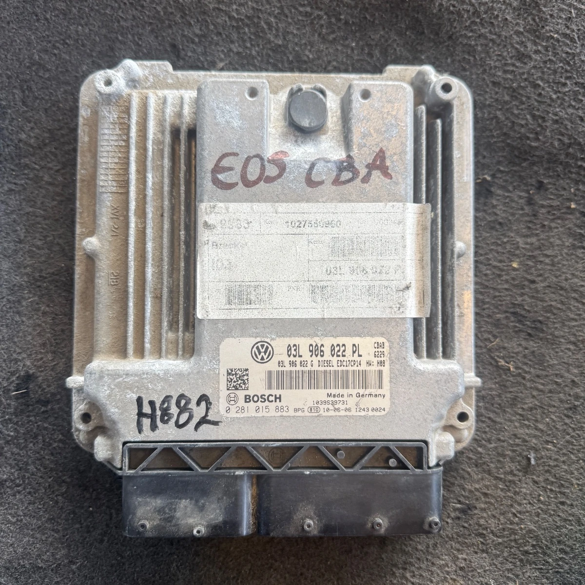 КОМПЮТЪР ECU VW EOS 20TDI CBA 03L906022PL ном 882 03L906022PL-882-1669