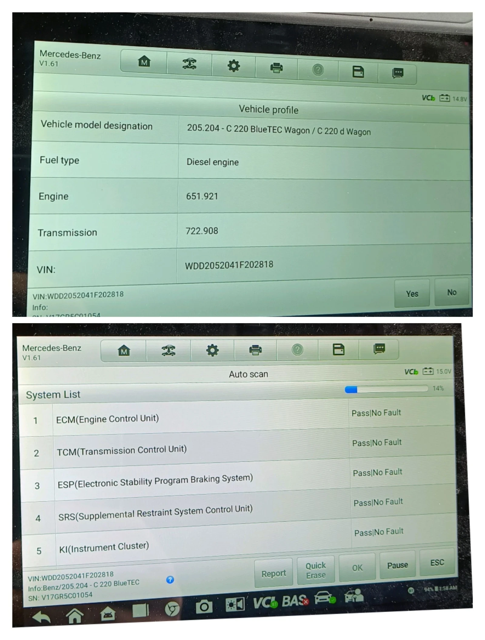 Mercedes-Benz C 220 2.2 CDI biturbo Bluetec  | Mobile.bg � ����������� 15