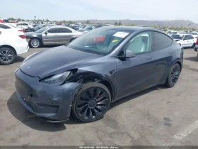 Tesla Model Y * PERFORMANCE* DUAL MOTOR* КОЖА* ПОДГРЕВ* ПАНОРАМА, снимка 2