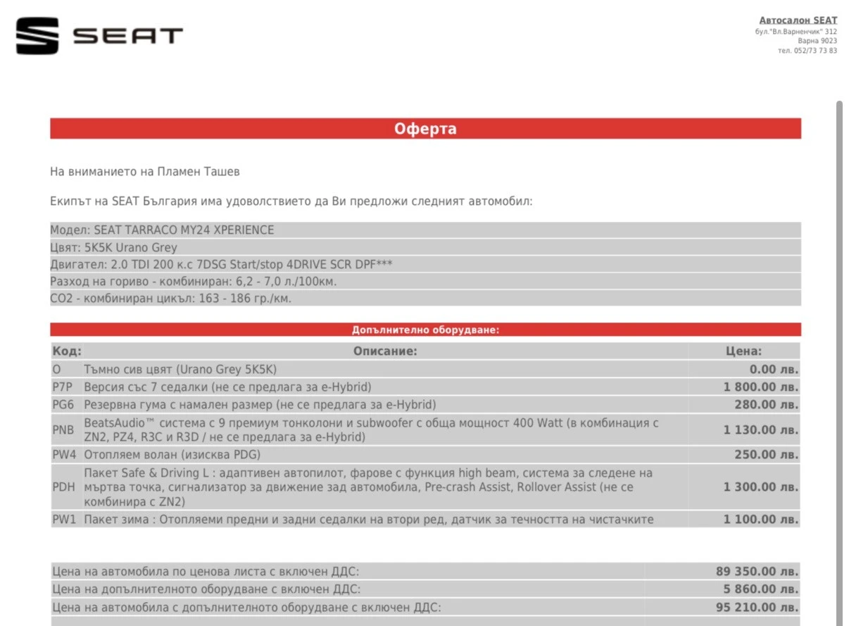 Seat Tarraco 2.0 TDI, снимка 9 - Автомобили и джипове - 56138998