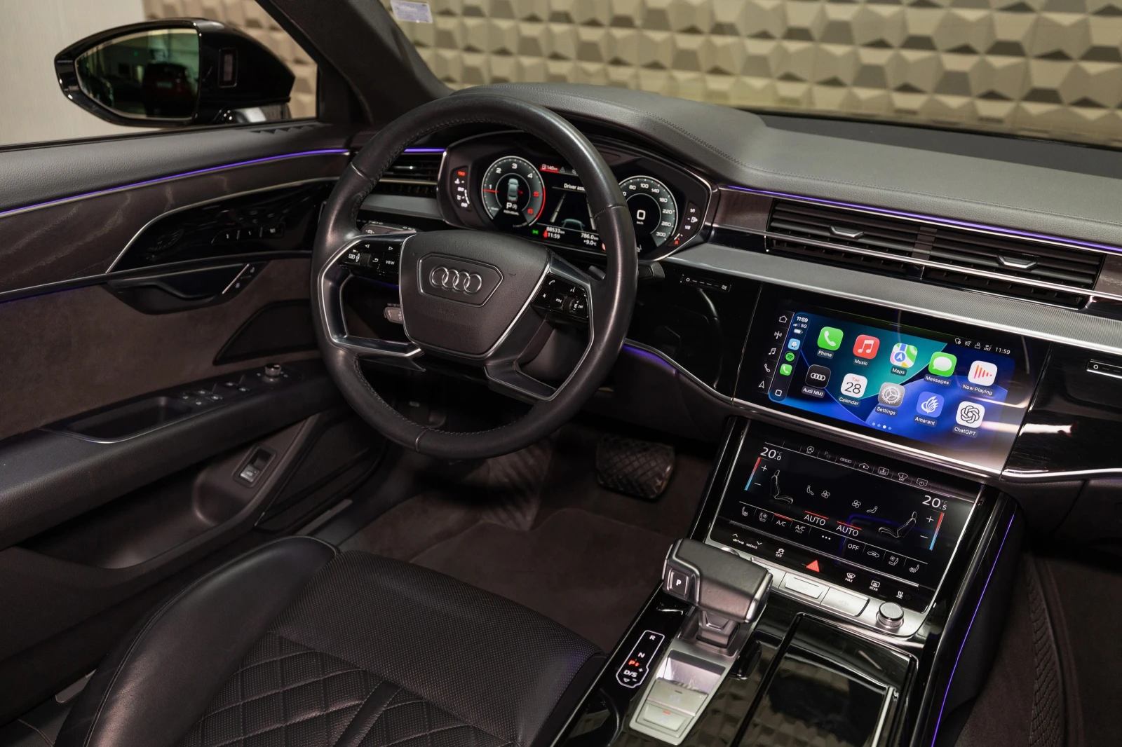 Audi A8 50 TDI Mild Hybrid* Quattro* Matrix* Bang & Olufse, снимка 11 - Автомобили и джипове - 54427829