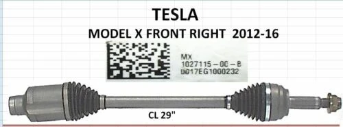 Полуоска предна дясна TESLA MODEL X 60D/75D/90D/100D/P90D/P100D 15-      1027115-00-B / 1027115-00-B, снимка 1 - Части - 39881743