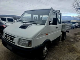 Iveco 3510 Ивеко 35c10 тристранен самосвал с кран, снимка 7
