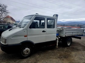Iveco 3510 Ивеко 35c10 тристранен самосвал с кран, снимка 6