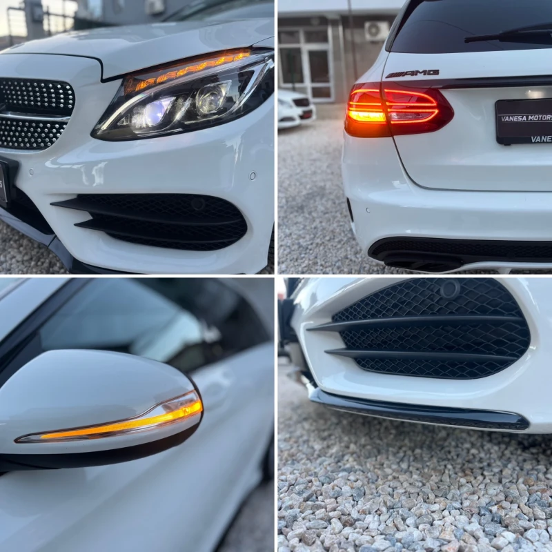 Mercedes-Benz C 220 AMG-Line Shadow Line Burmester С-История, снимка 10 - Автомобили и джипове - 47696059