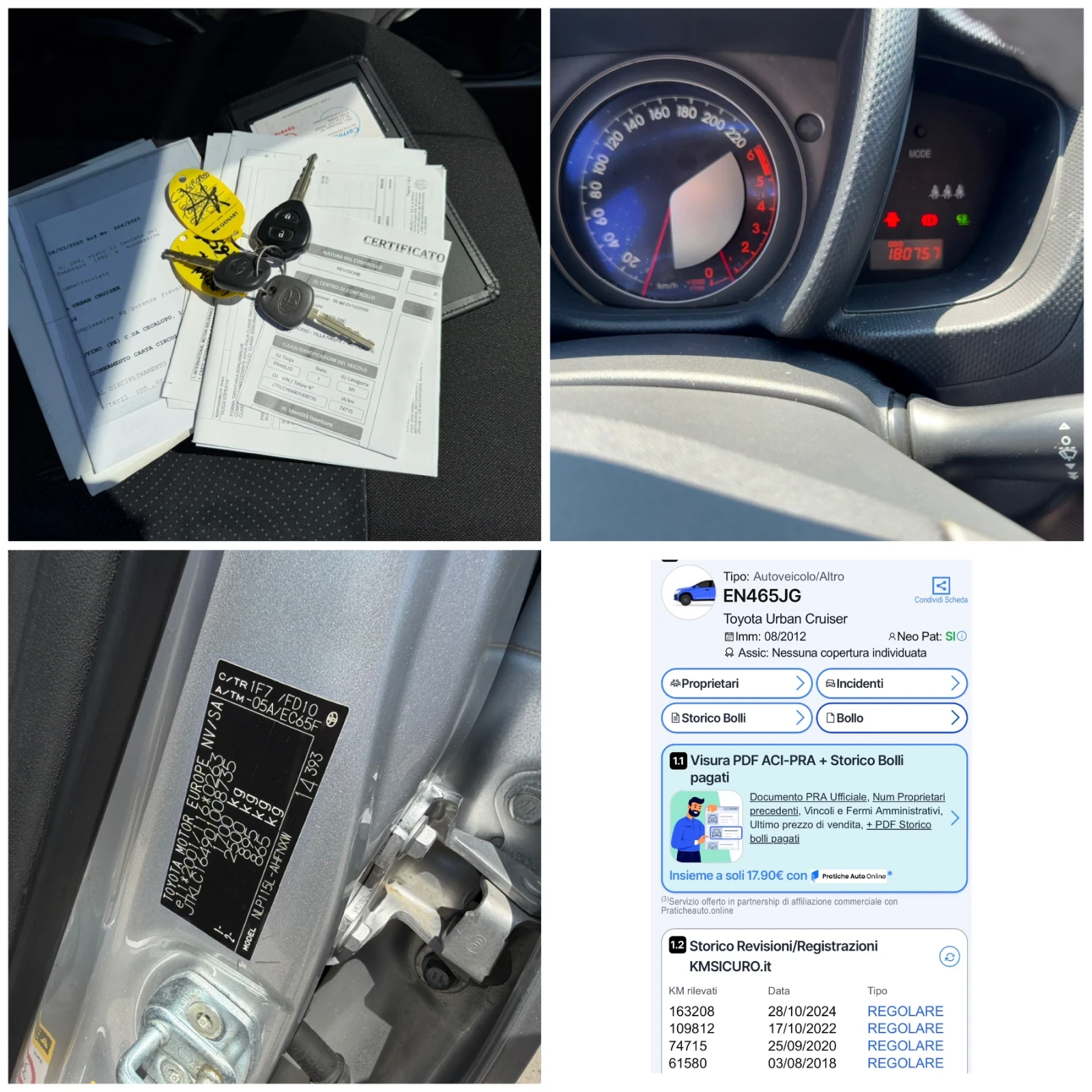 Toyota Urban Cruiser 1.4D4d 90к.с 6ск. 4х4 2012г. Внос Италия , снимка 10 - Автомобили и джипове - 55558905
