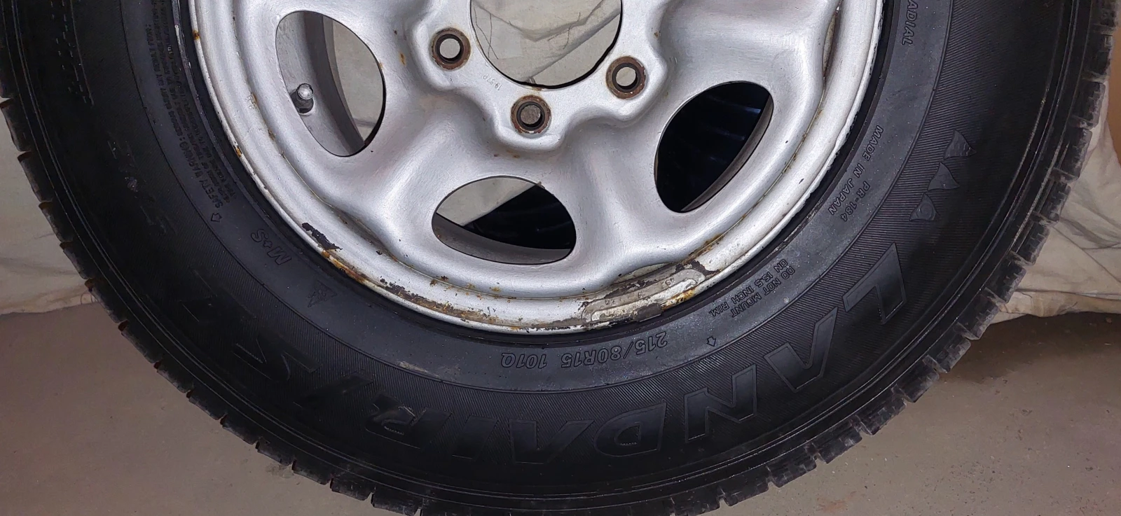 Гуми с джанти Falken 215/80R15, снимка 4 - Гуми и джанти - 54798969
