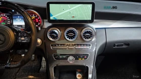 Mercedes-Benz C 63 AMG S* BURMESTER* 360* ХЕДЪП* F1 ВОЛАН* CARBON* PANO* , снимка 12