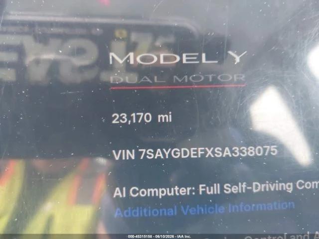 Tesla Model Y PERFORMANCE DUAL MOTOR ALL-WHEEL DRIVE, снимка 16 - Автомобили и джипове - 55547165
