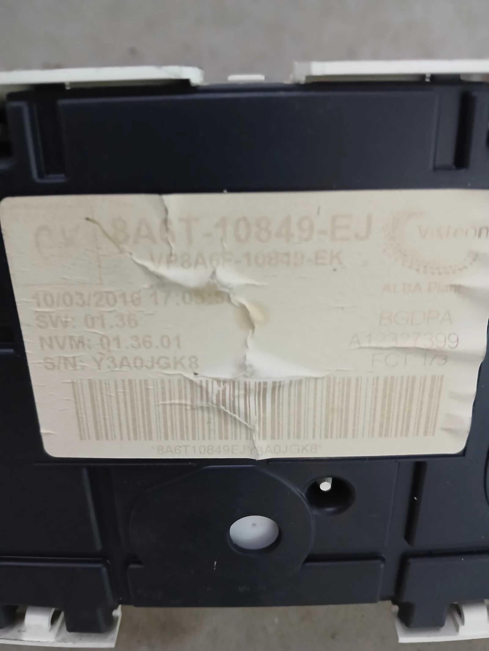8A6T-10849-EJ километраж Ford Fiesta , снимка 3 - Части - 55195913