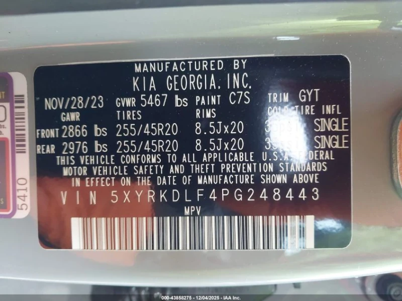 Kia Sorento 2.5L I-4 DI, DOHC, VVT, TURBO, 281HP All Wheel, снимка 15 - Автомобили и джипове - 53500989