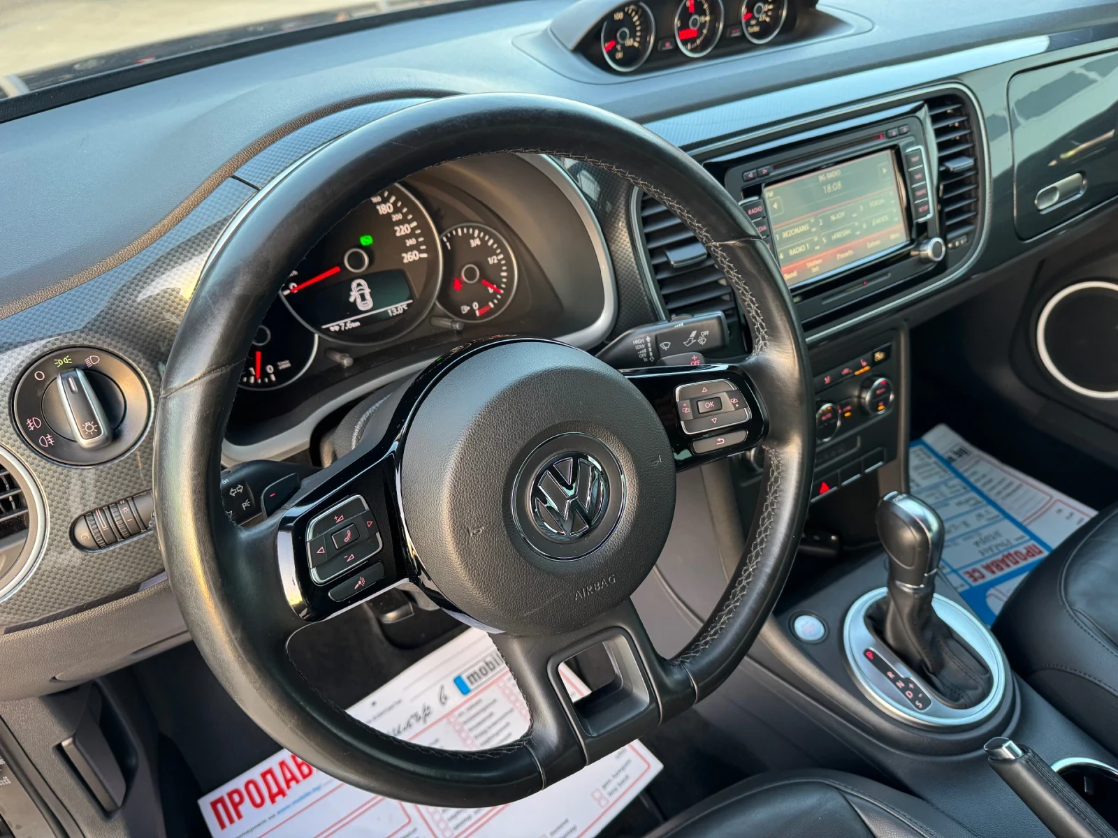 VW Beetle * R-LINE* FULL-MAX* AUTO* , снимка 14 - Автомобили и джипове - 53840225