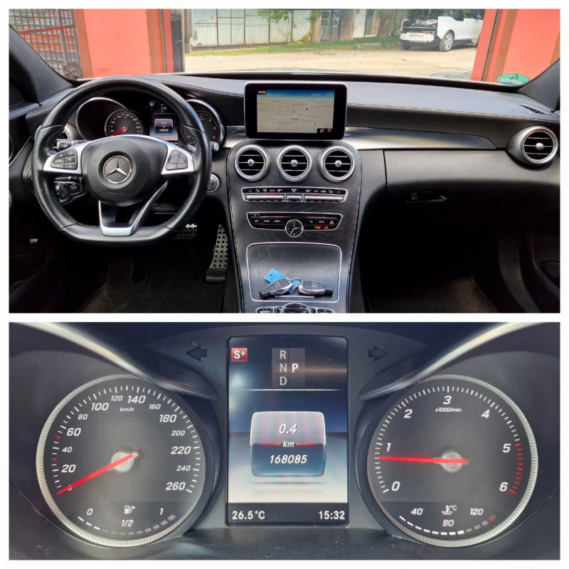 Mercedes-Benz C 250 CDI/4-MATIC/9G-TRONIC/AMG-PACKET/DISTRONIC/FULL , снимка 9 - Автомобили и джипове - 46496322