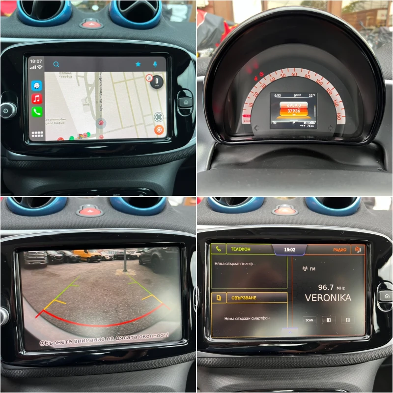 Smart Forfour EQ Led Facelift CarPlay Панорама , снимка 14 - Автомобили и джипове - 50626858