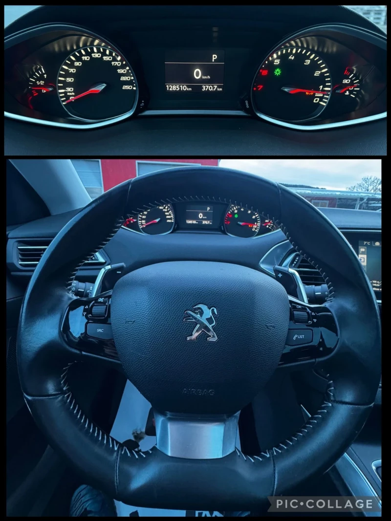Peugeot 308 1.2 e-THP, ALLURE, АВТОМАТ, НАВИГАЦИЯ, КАМЕРА, снимка 12 - Автомобили и джипове - 53568054