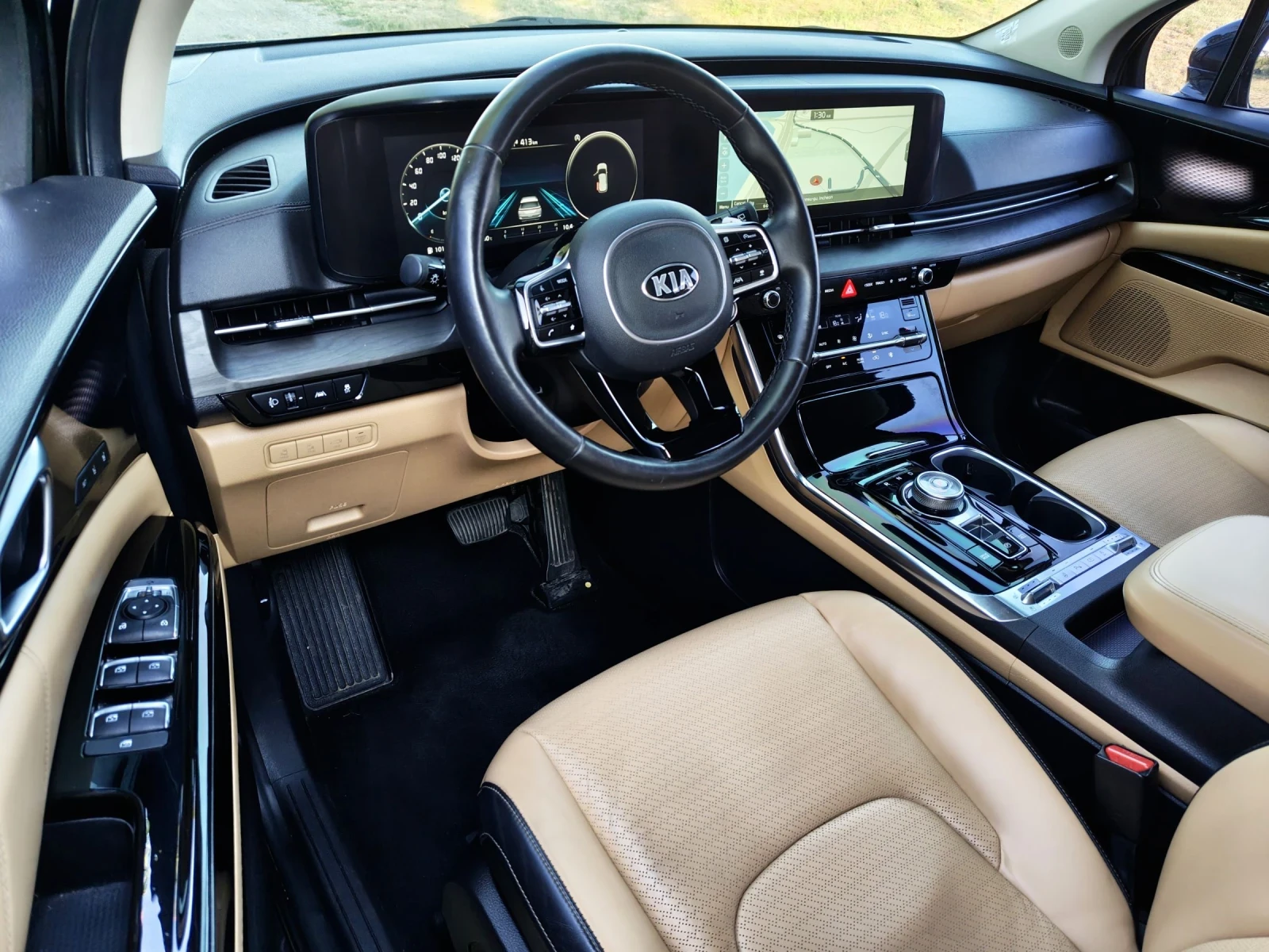 Kia Carnival 2.2d/SIGNATURE/DIGITAL COCKPIT/8 СКОРОСТИ/ДИСТРОНИ, снимка 7 - Автомобили и джипове - 55512358