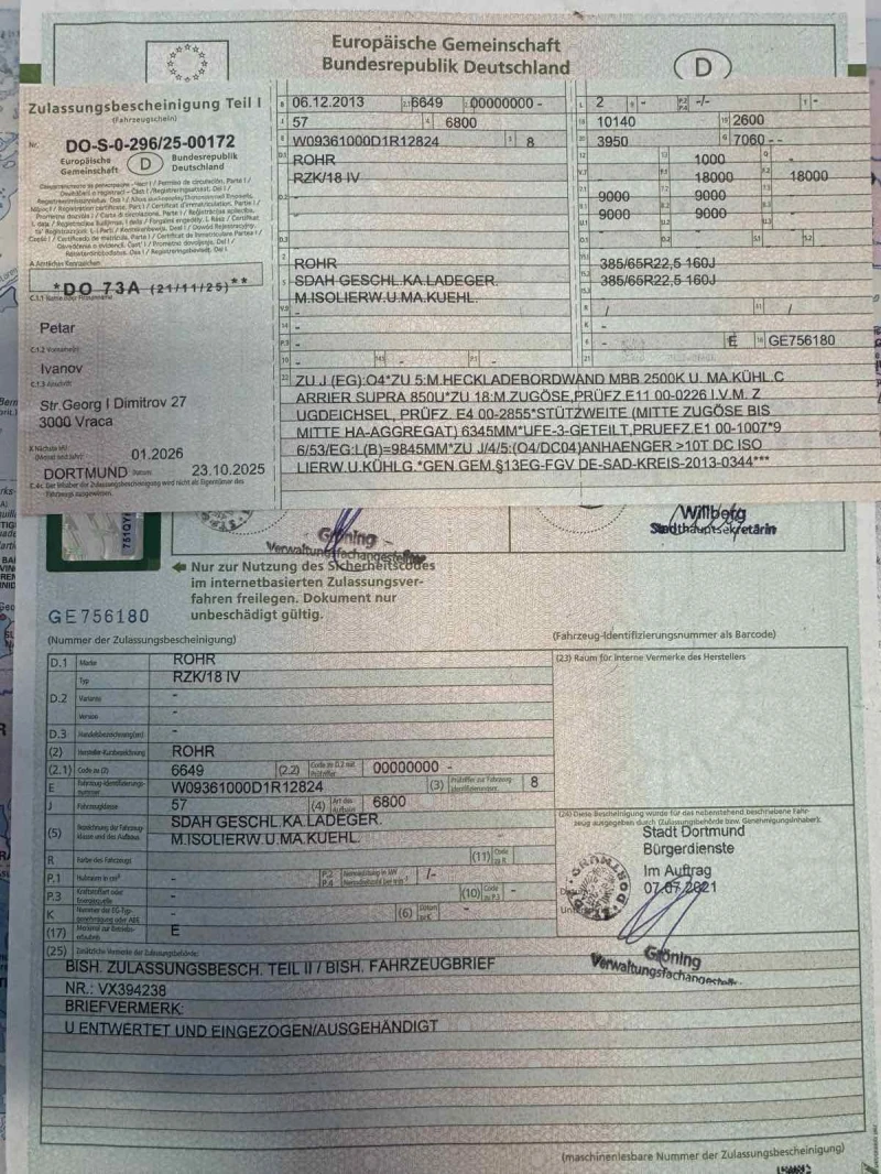 Mercedes-Benz Actros MP3-2541-Хладилен хенгер с падащ борд и преходен., снимка 17 - Камиони - 52198040