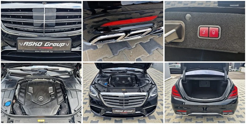 Mercedes-Benz S 560 ! AMG/4M/9G/KEYLES/ВАКУМ/DISTR/LINE/CAMERA/МАСАЖ/, снимка 9 - Автомобили и джипове - 43005311