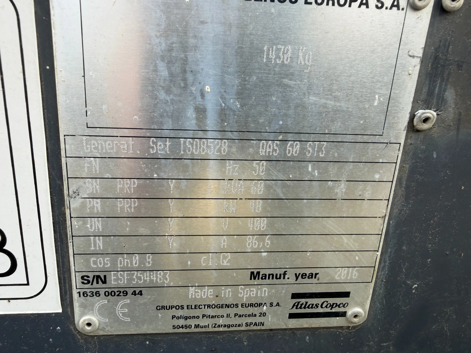 Компресори Atlas Copco 60 KVA-48KW, Нов внос, снимка 7 - Индустриална техника - 53774277