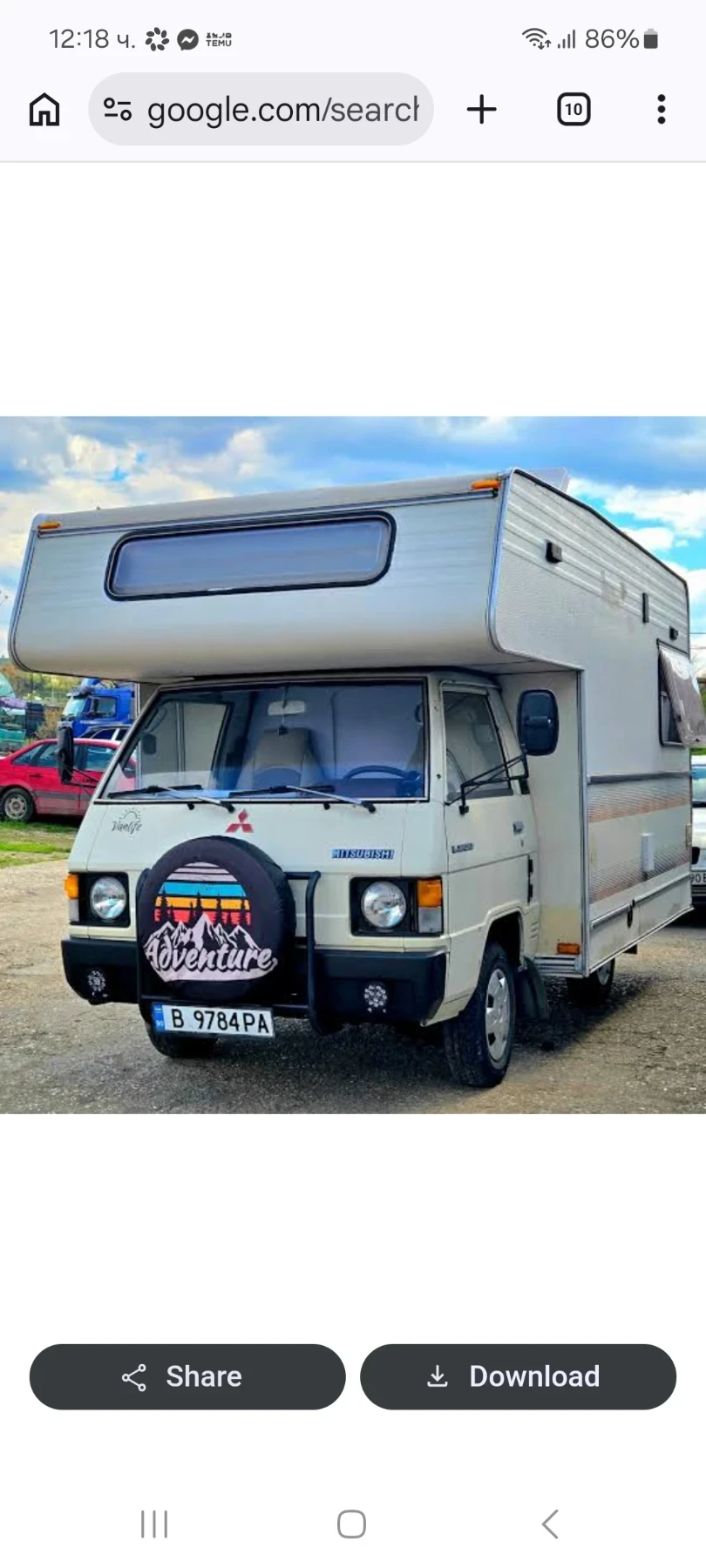 Кемпер Mitsubishi L300 Tabbert