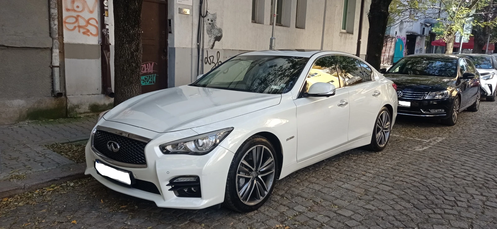 Infiniti Q50 Първи собственик/Реални км, Hybrid, 4x4, бяло БИЖУ - [1] 