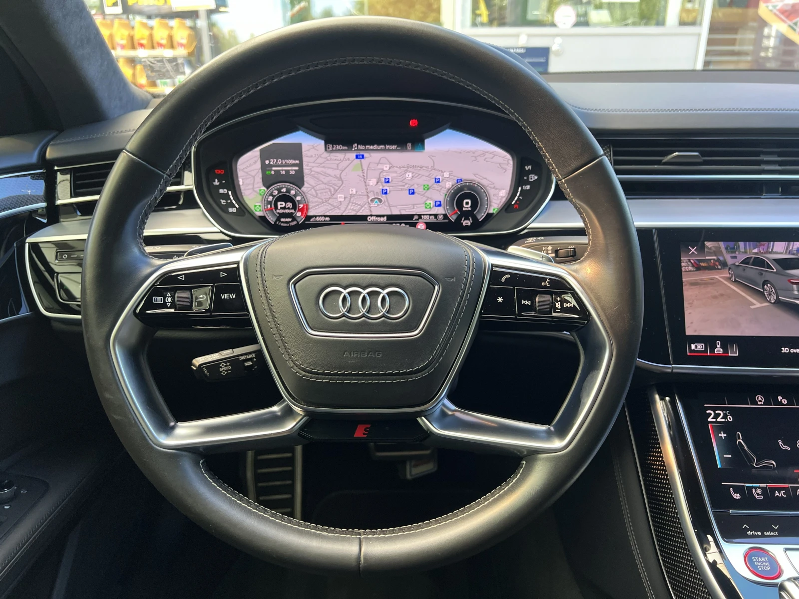 Audi S8 CERAMIC / CARBON / BLACK OPTIC / B&O / 360 / HUD /, снимка 11 - Автомобили и джипове - 56008384