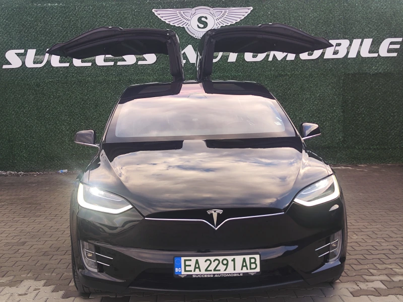 Tesla Model X 100* 360CAM* ALCANTAR* CARBON* PODGREV* PANORAMA* , снимка 1 - Автомобили и джипове - 48817022